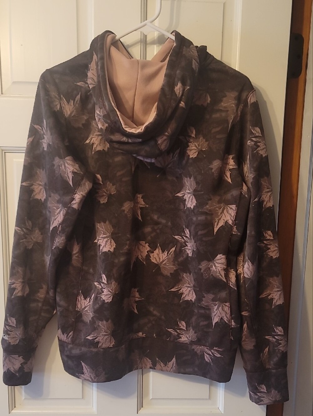 Carhartt Crewneck Sweatshirt - Brown with Pink Leaf Print - Picture 2 of 3